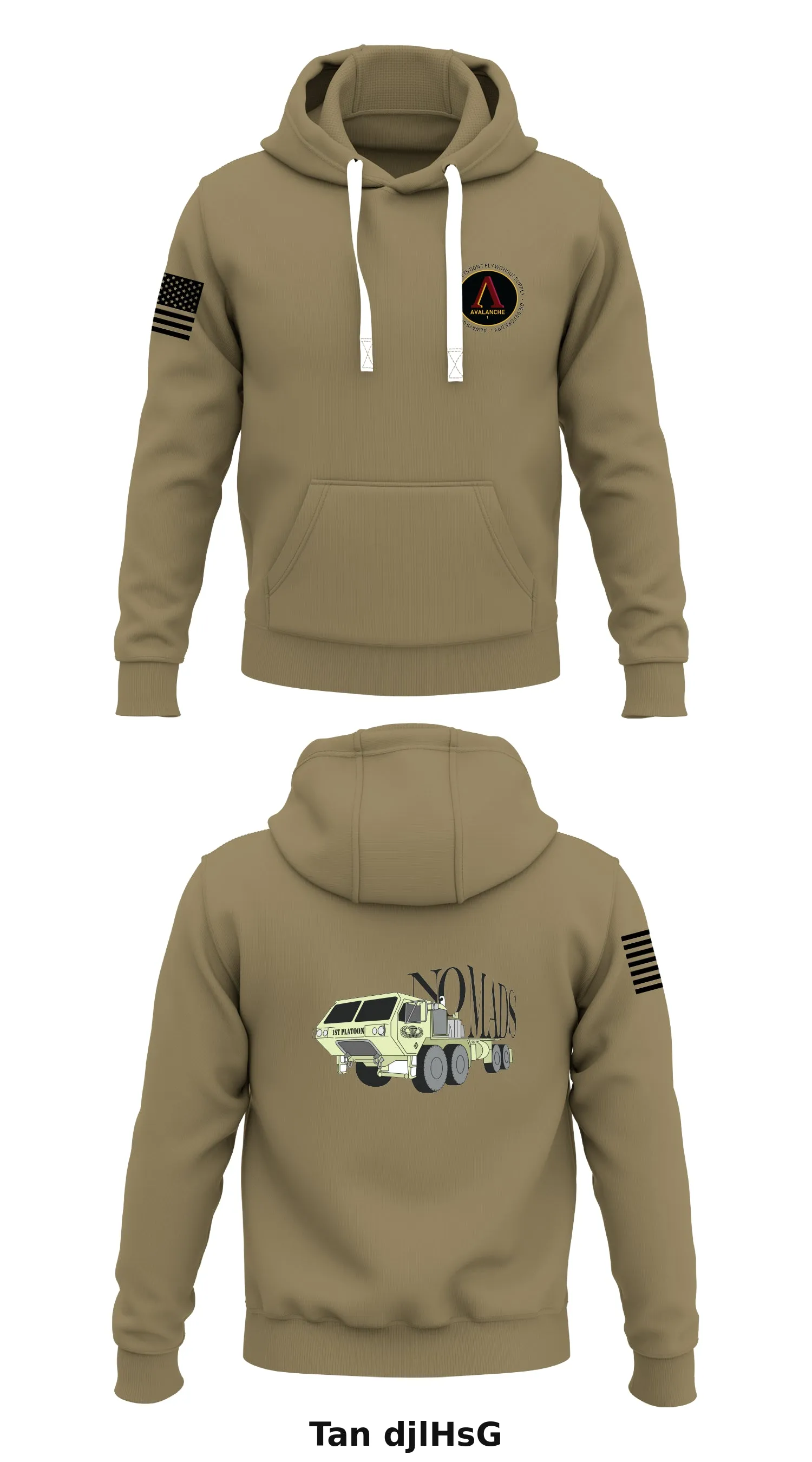 1 PLT, A CO, 725 BSB Store 1  Core Men's Hooded Performance Sweatshirt - djlHsG
