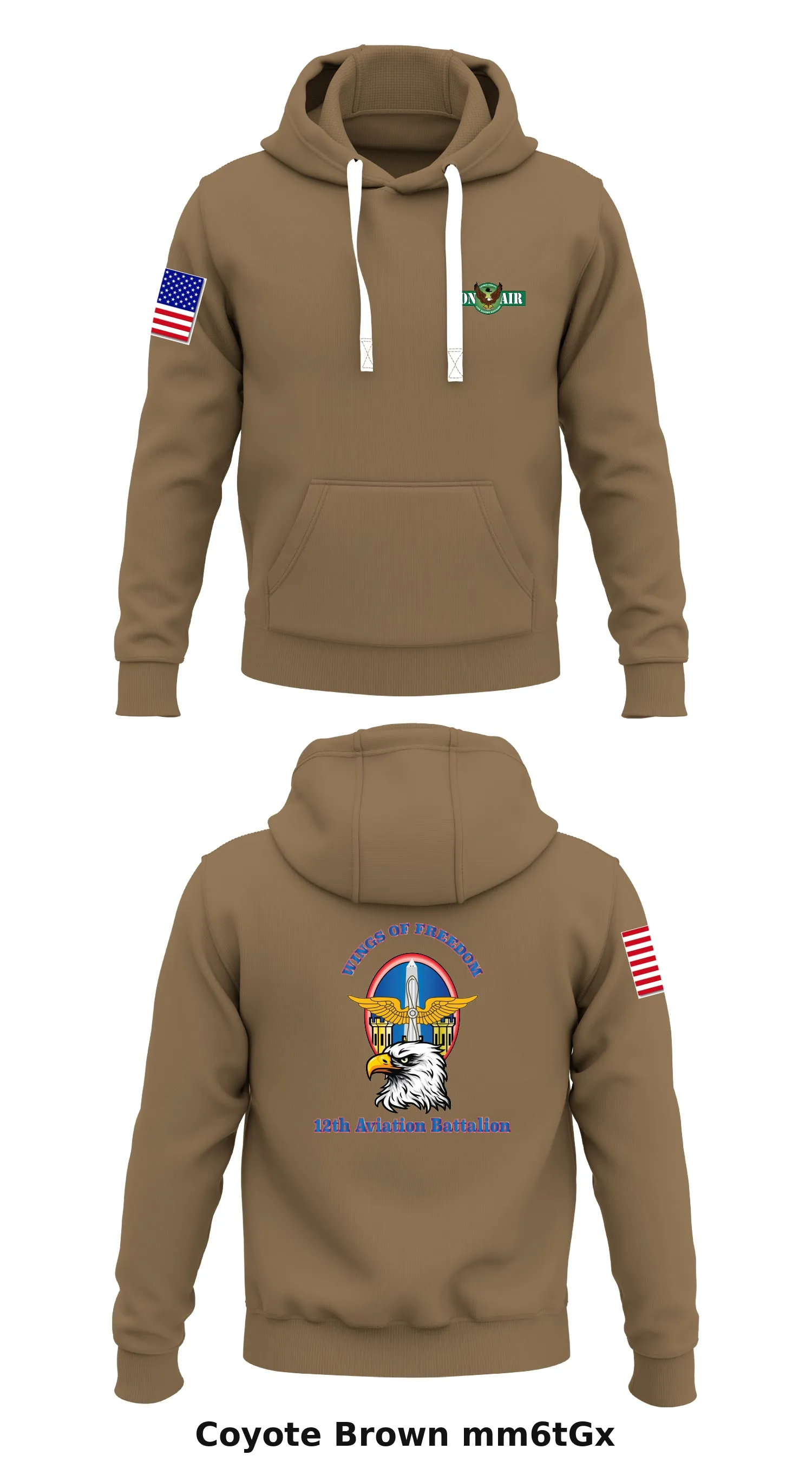 12th Aviation Battalion Store 1  Core Men's Hooded Performance Sweatshirt - mm6tGx