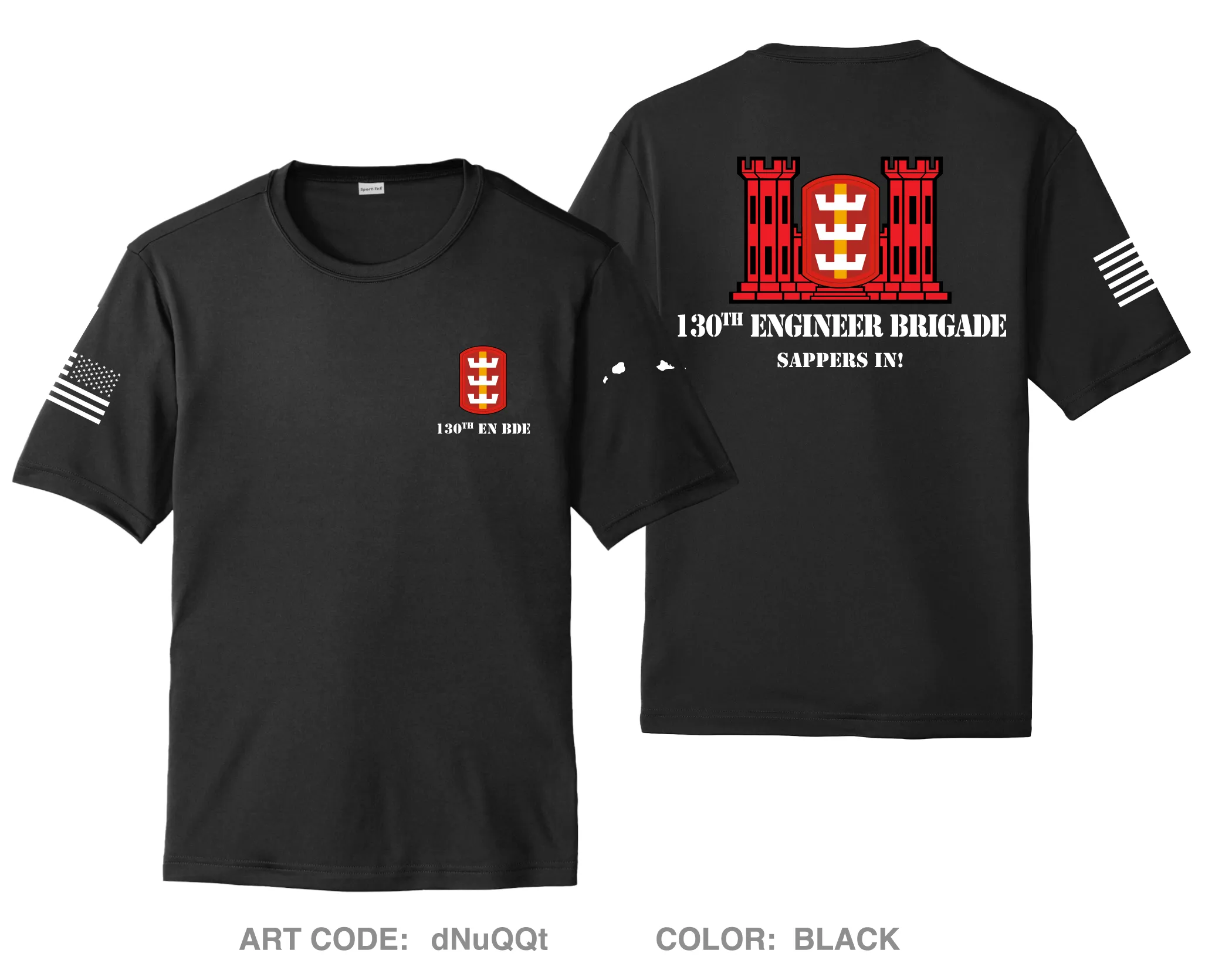 130th EN BDE, 8TSC Hi-Tech Performance Unisex SS Tee - dNuQQt
