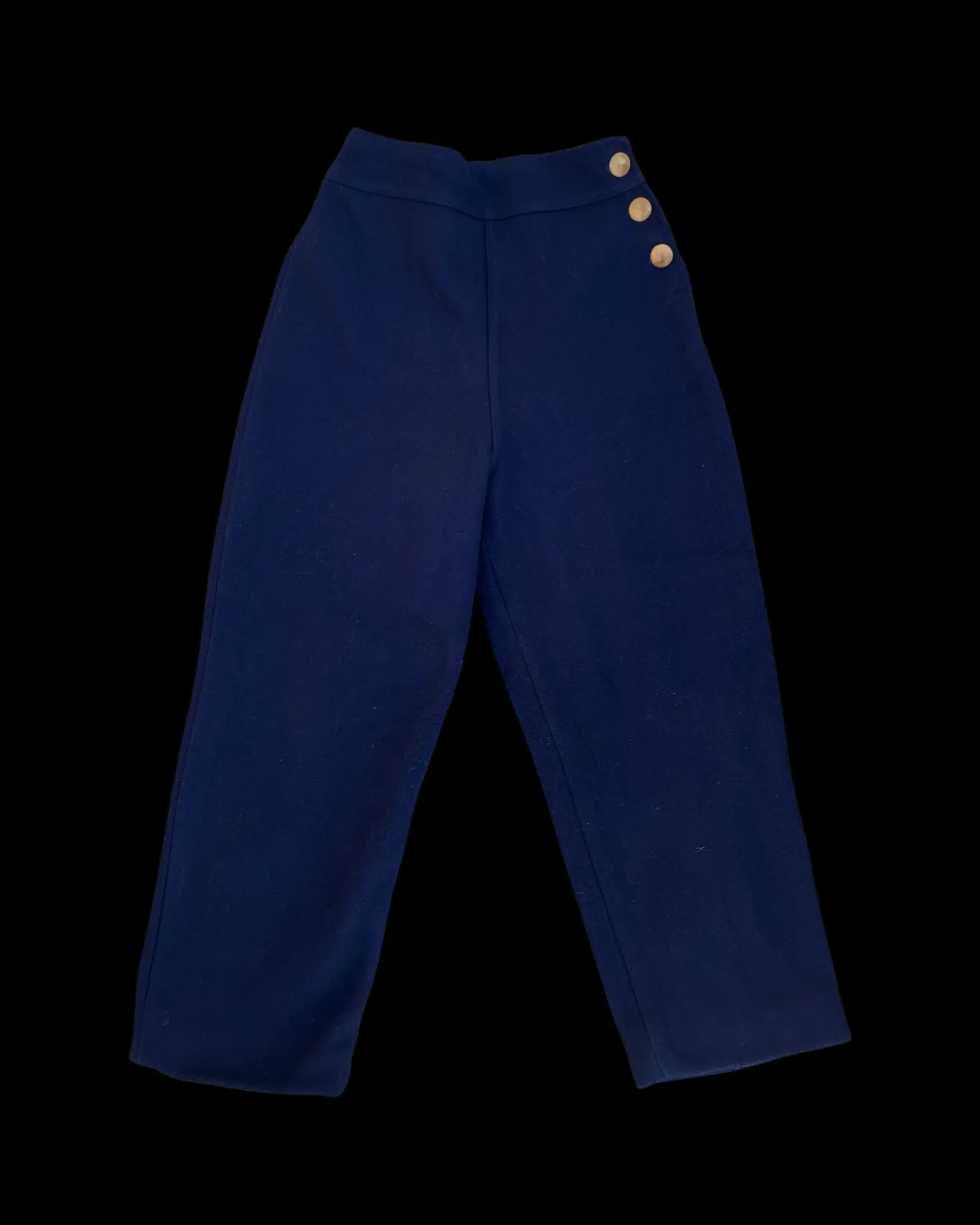 1930s/40s Side Button Wool Trousers