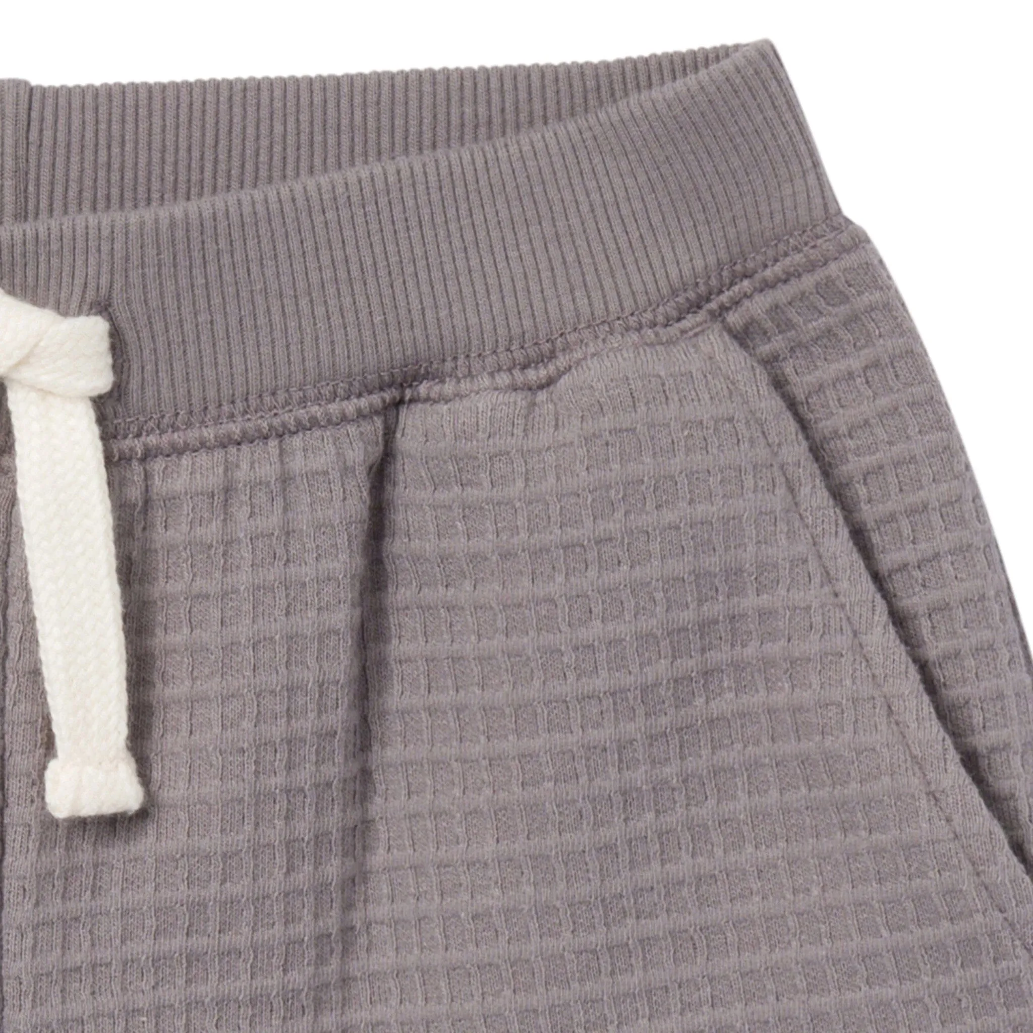 2-Piece Infant & Toddler Boys Grey Long Sleeve Top and Shorts Set