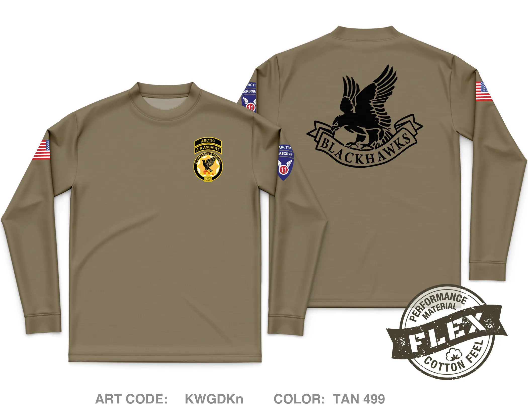 5-1 CAV Core Men's LS Flex Performance Tee - KWGDKn
