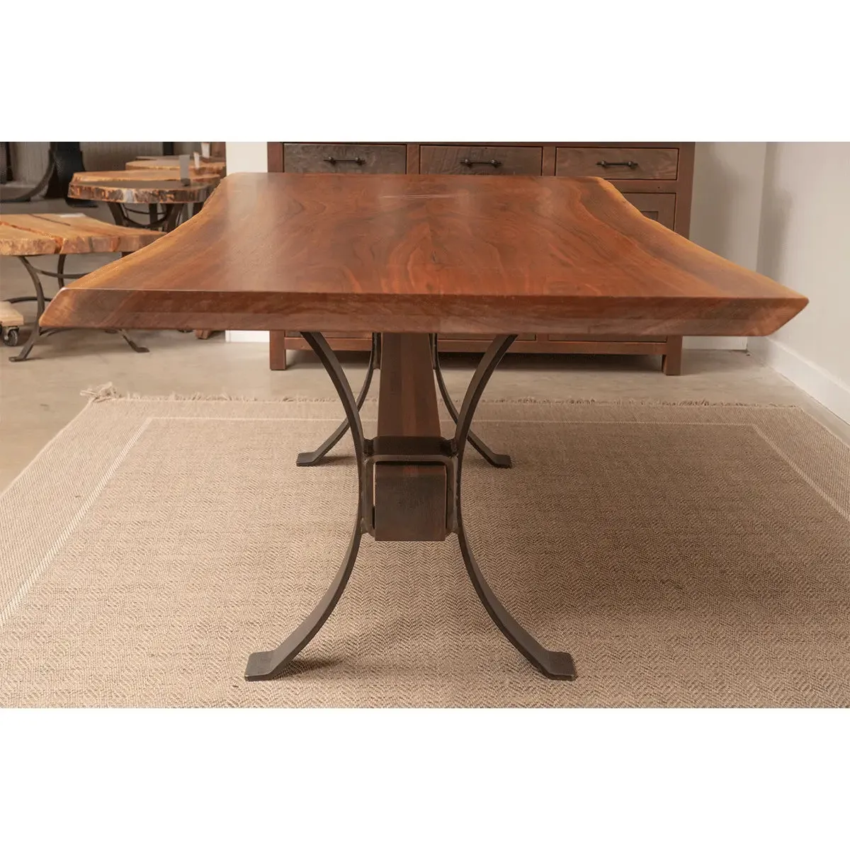 90" Live Edge Walnut Dining Table