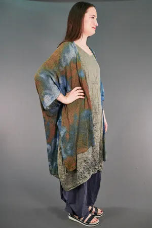 9511 Kimono Wrap Blue Geode