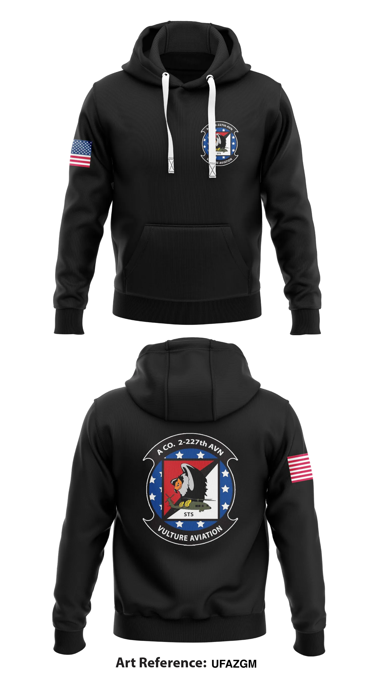 A Co. 2-227th AVN VULTURES Store 1  Core Men's Hooded Performance Sweatshirt - ufaZGM