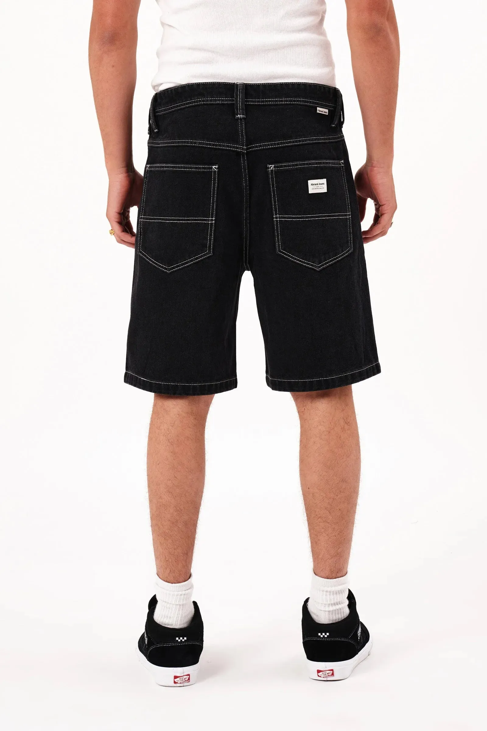 Abrand A5 Baggy Denim Short - Lance - Washed Black