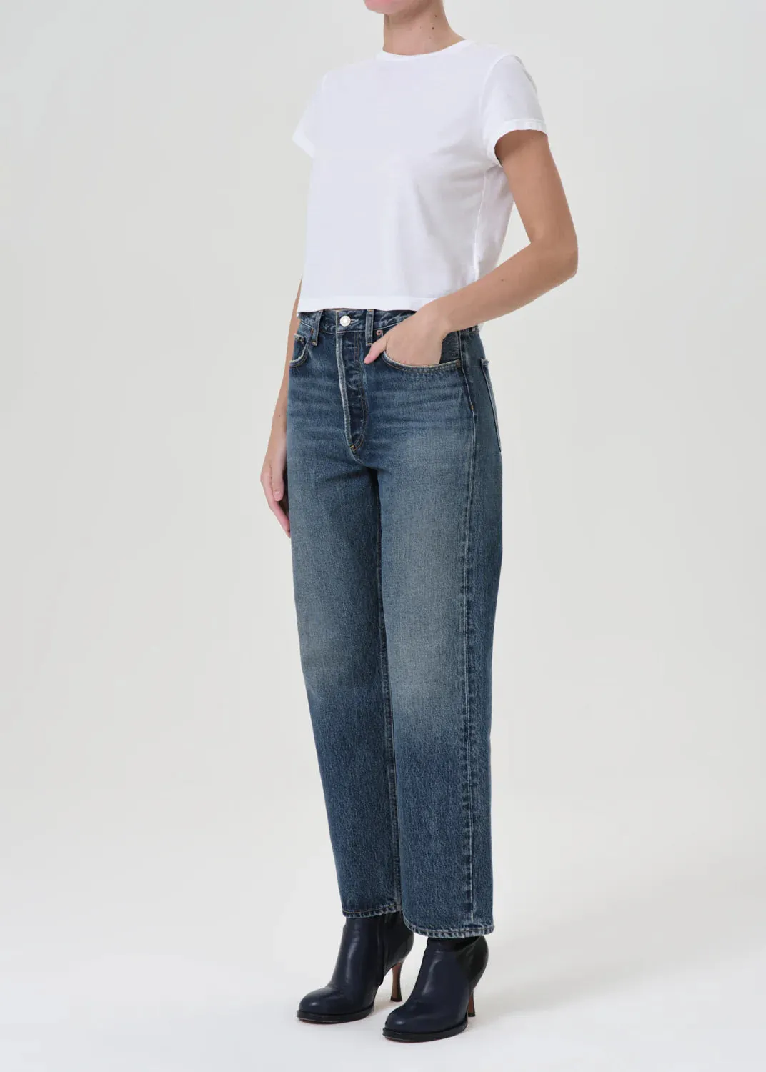 AGOLDE Adine Shrunken Tee