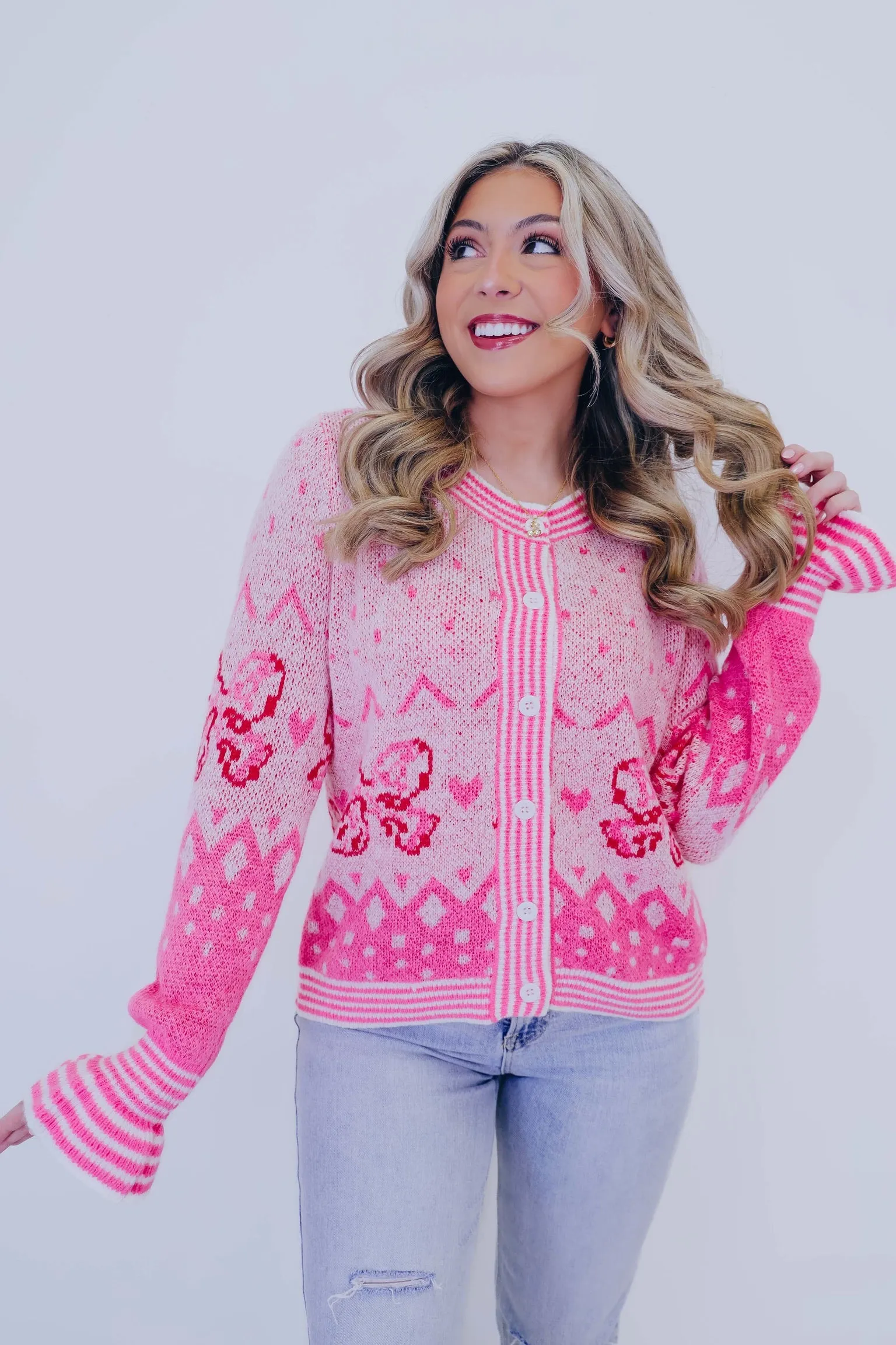 All About Them Bows Knit Cardigan