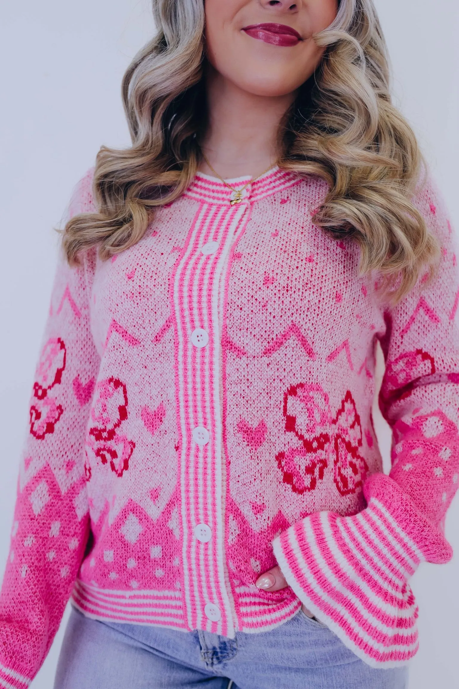 All About Them Bows Knit Cardigan