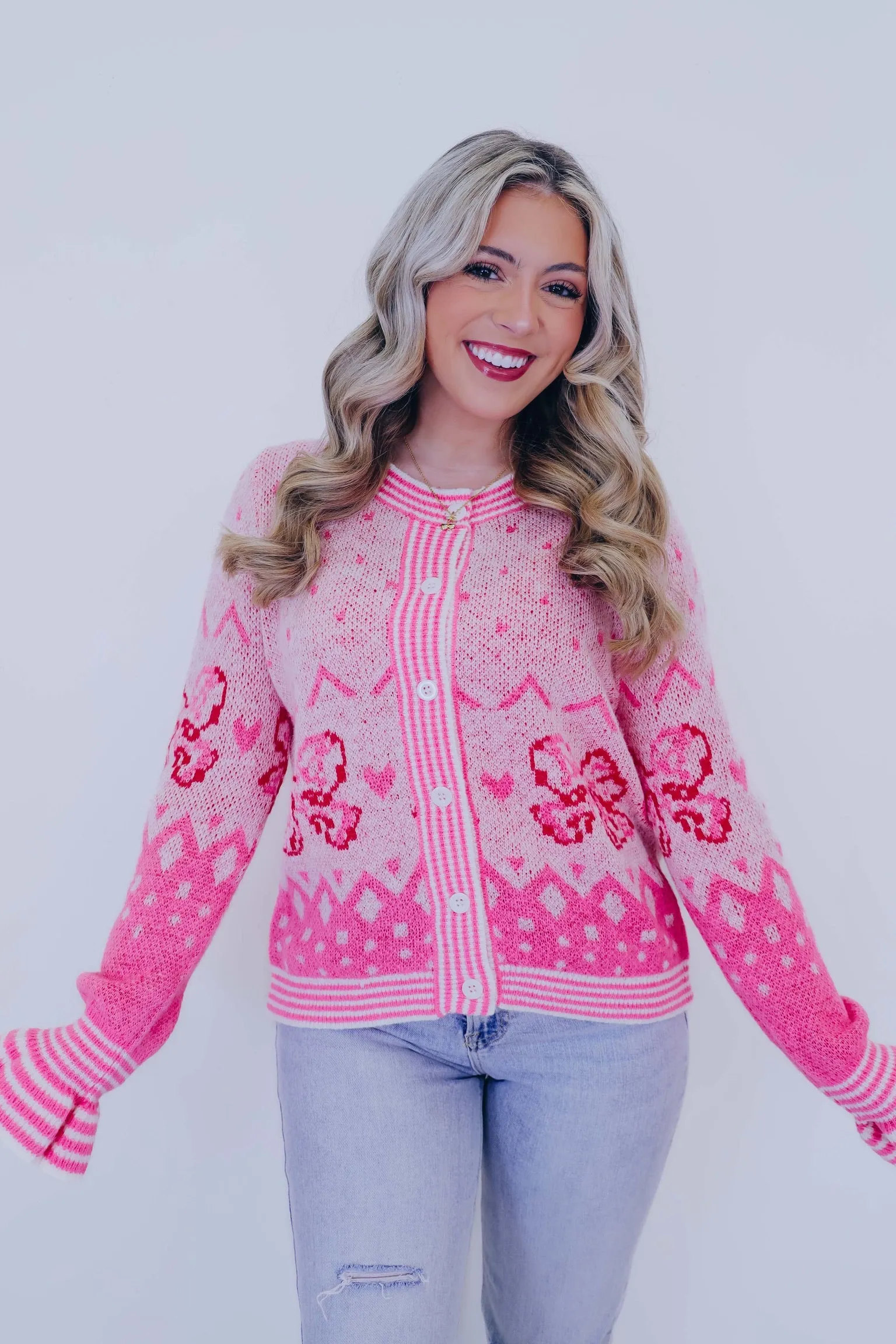 All About Them Bows Knit Cardigan