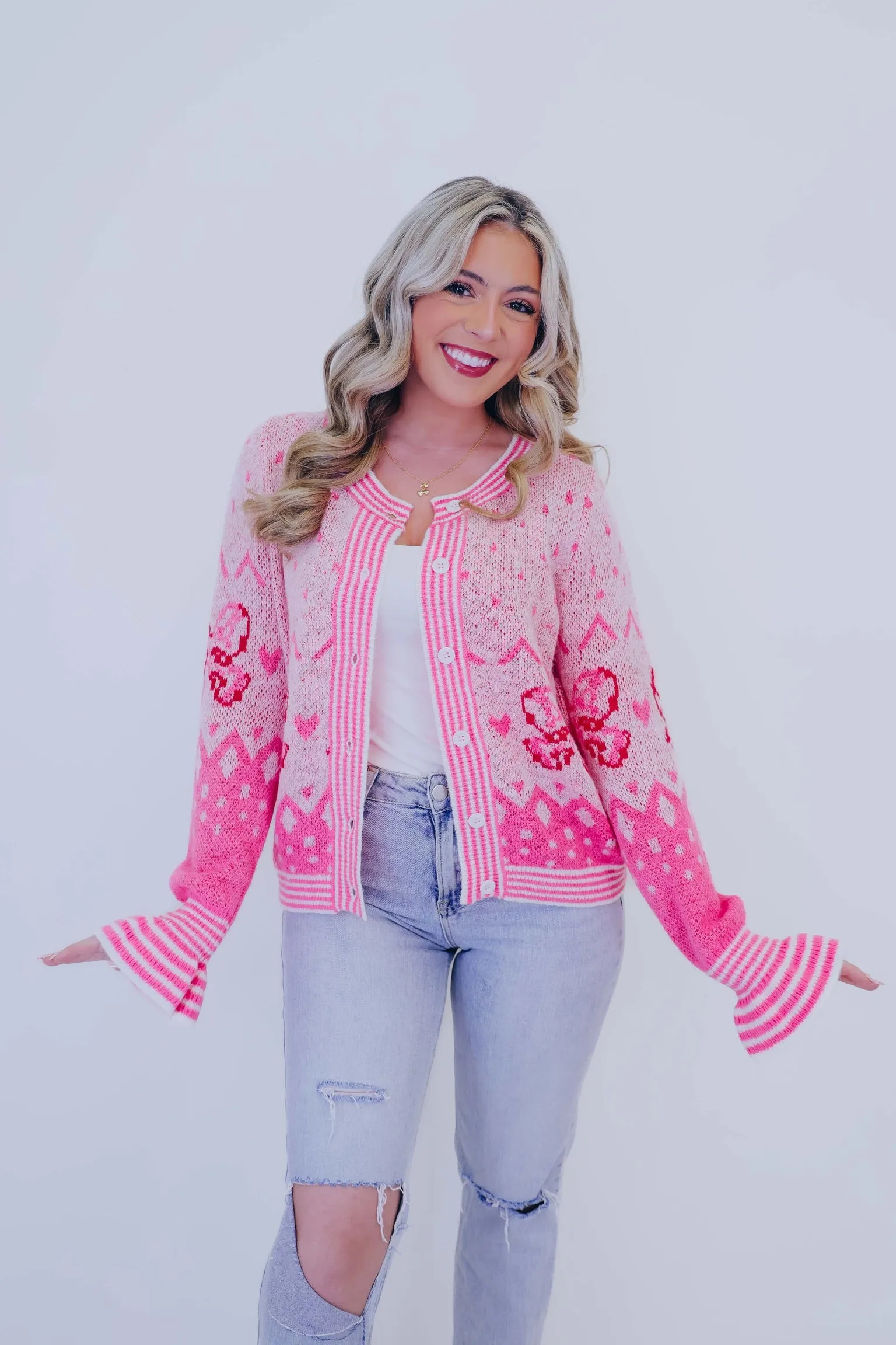 All About Them Bows Knit Cardigan