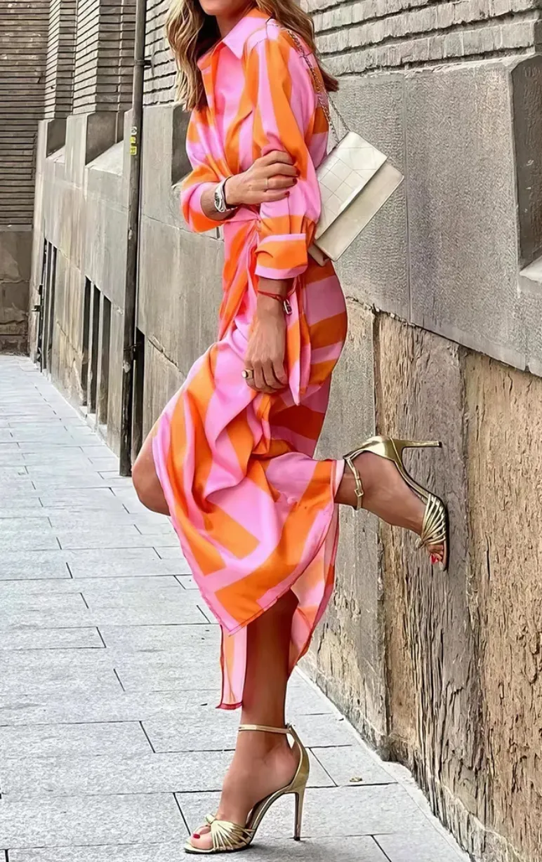 Amira - Wrap Print Dress