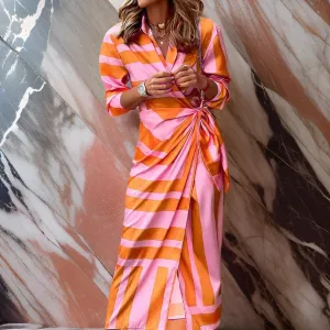 Amira - Wrap Print Dress