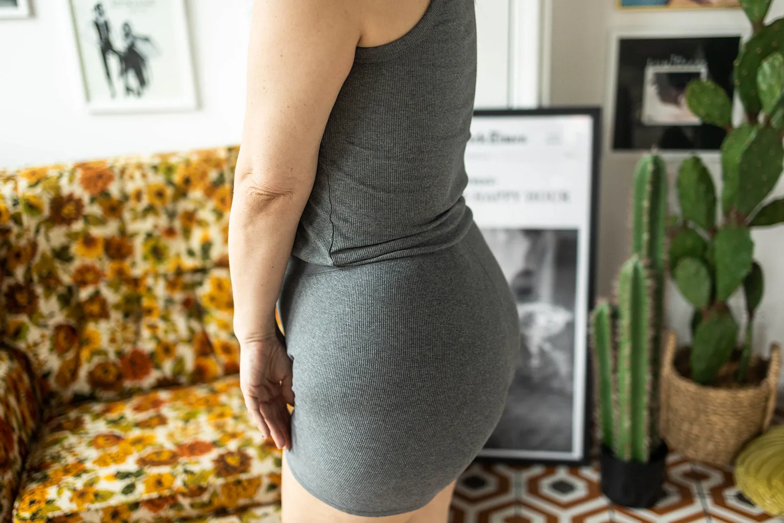 anna lounge shorts dark grey