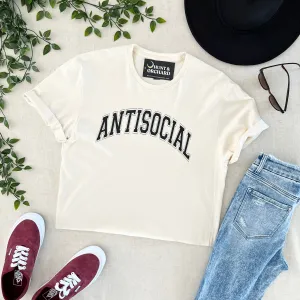Antisocial Tee - White