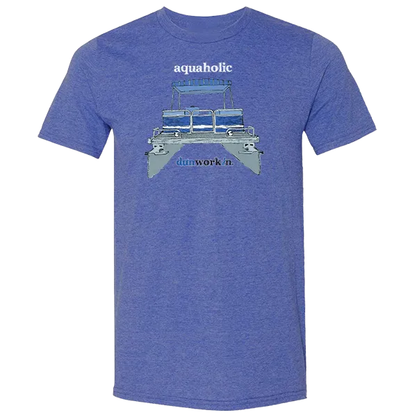Aquaholic Unisex Lightweight Cotton/Poly Blend SS Tee