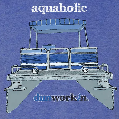 Aquaholic Unisex Lightweight Cotton/Poly Blend SS Tee
