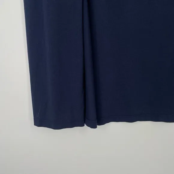 Aritizia Bobi Quiet Luxury Knot Front Pull On Navy Blue Soft Girl Midi Skirt XS