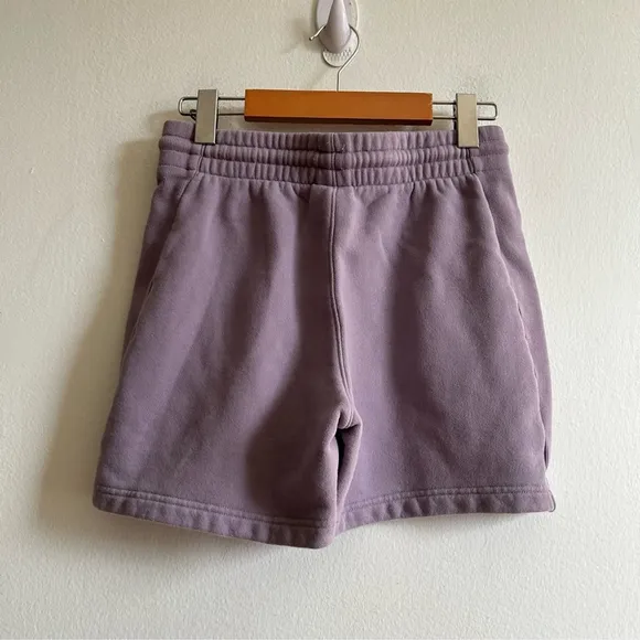 Aritzia TNA Sx XS Cozy Fleece 4” Purple Relaxed Short
