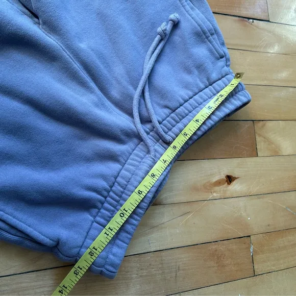 Aritzia TNA Sx XS Cozy Fleece 4” Purple Relaxed Short