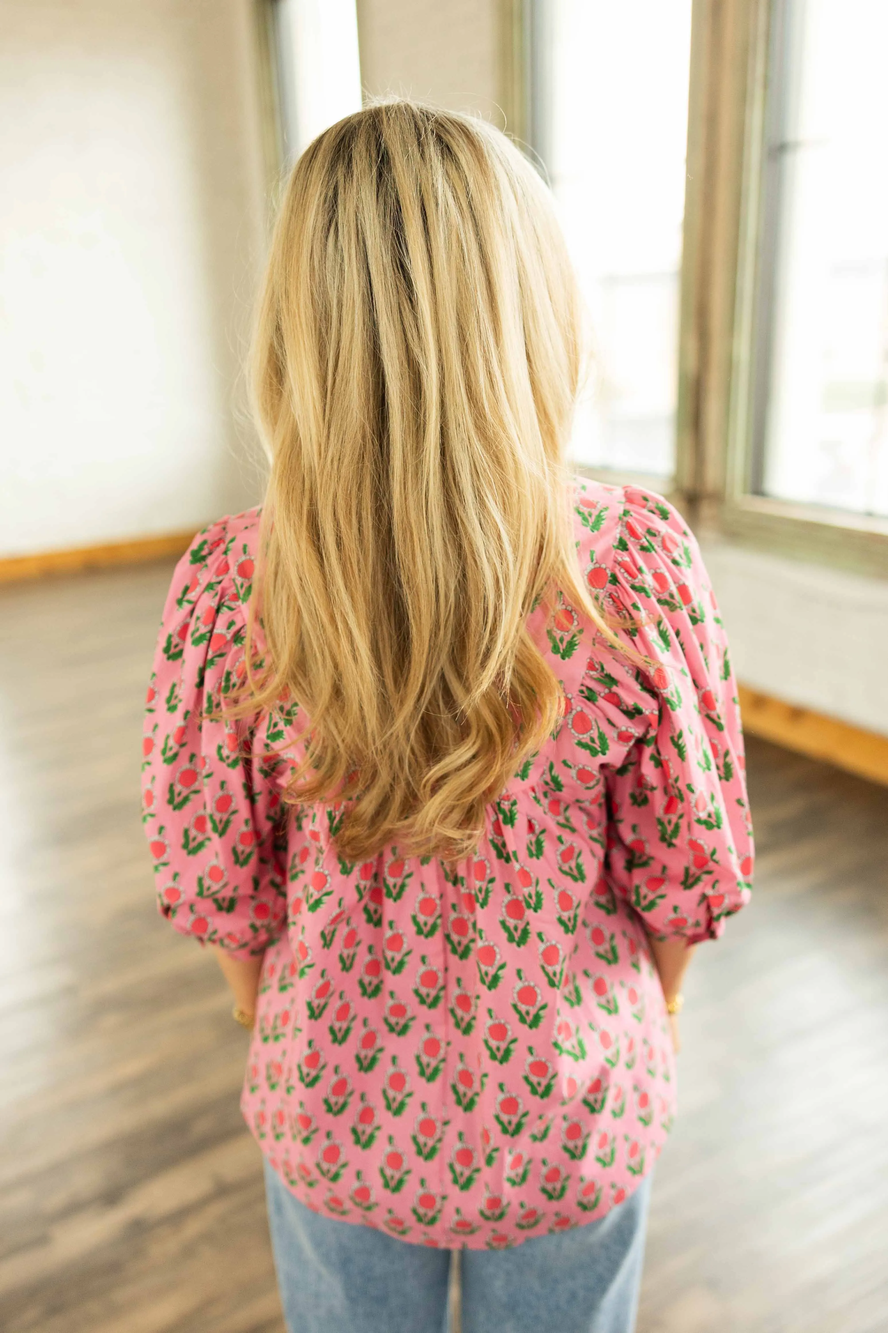 AURORA PLUS FLORAL TOP