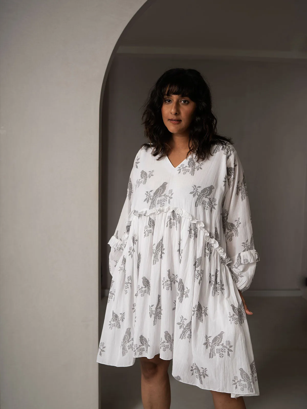 Avis Ruffled Dress