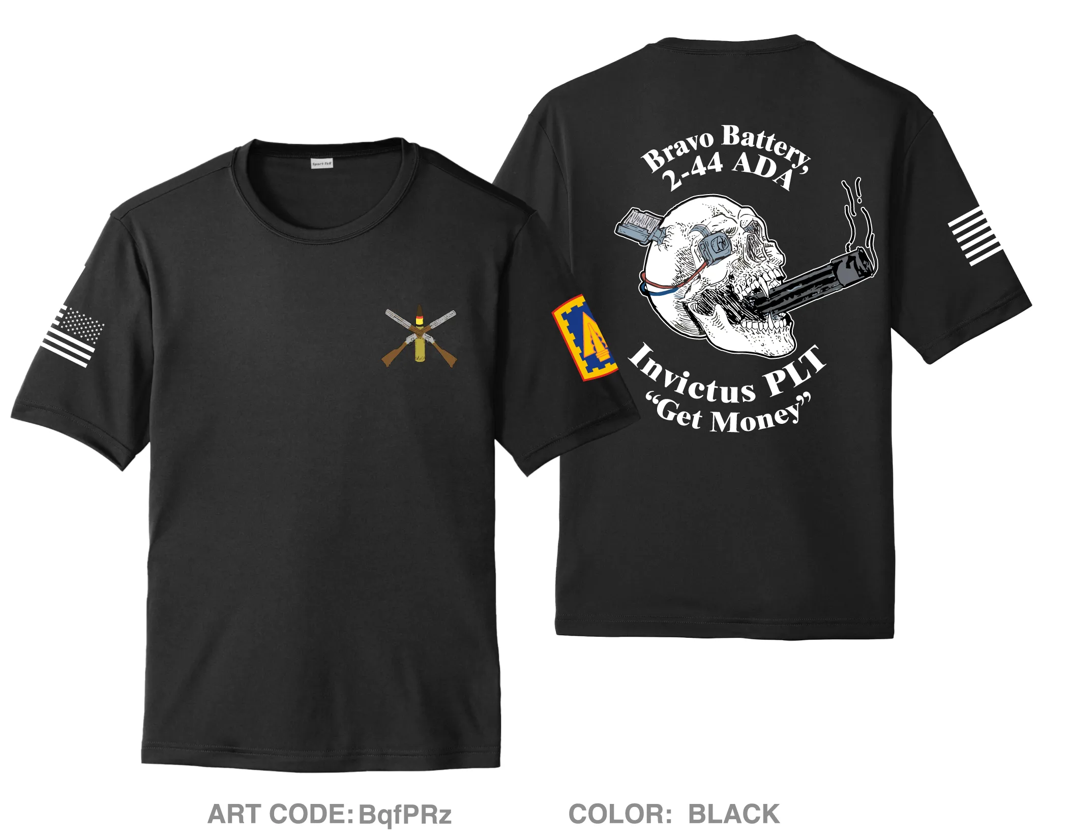 B BTRY, 2-44 ADA, 108th ADA BDE Hi-Tech Performance Unisex SS Tee - BqfPRz