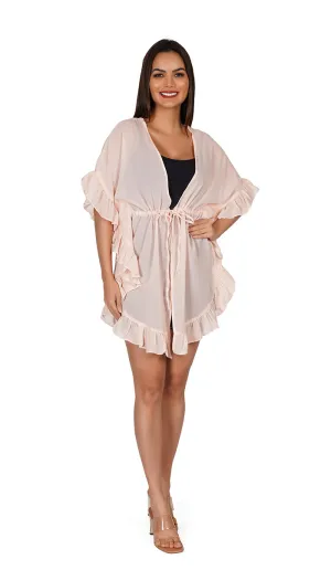 Baby Pink | Kaftan Style Swimsuit Cover Up Beach Dress