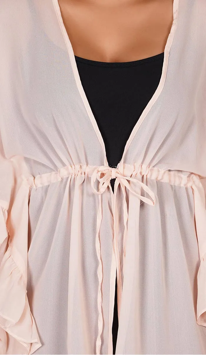 Baby Pink | Kaftan Style Swimsuit Cover Up Beach Dress