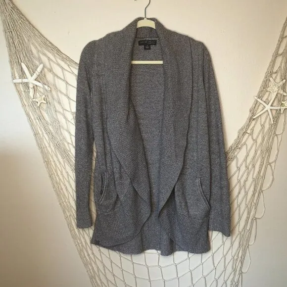 BAREFOOT DREAMS CozyChic Lite® Circle Cardigan in Ash M