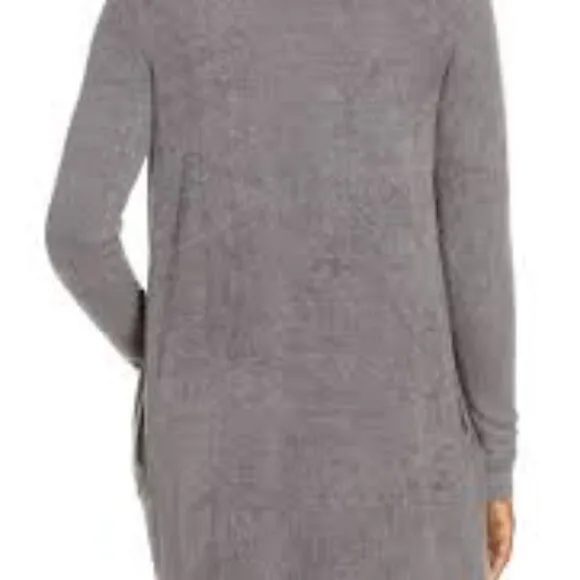 BAREFOOT DREAMS CozyChic Lite® Circle Cardigan in Ash M