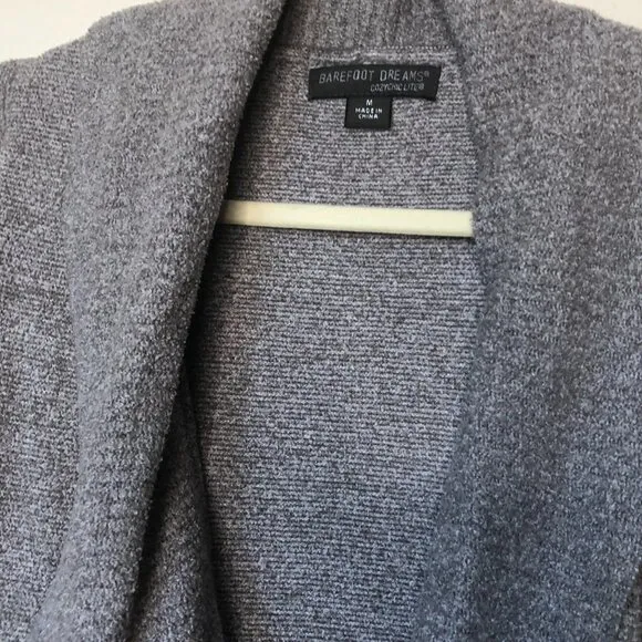 BAREFOOT DREAMS CozyChic Lite® Circle Cardigan in Ash M