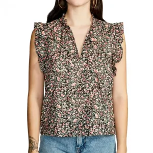 BB Dakota by Steve Madden Ditsy Floral Women's Sleeveless Printed Top BM14433W