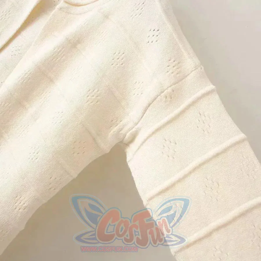Bell Sleeve Bow Knot Loose Cardigan Sweatshirt J10001