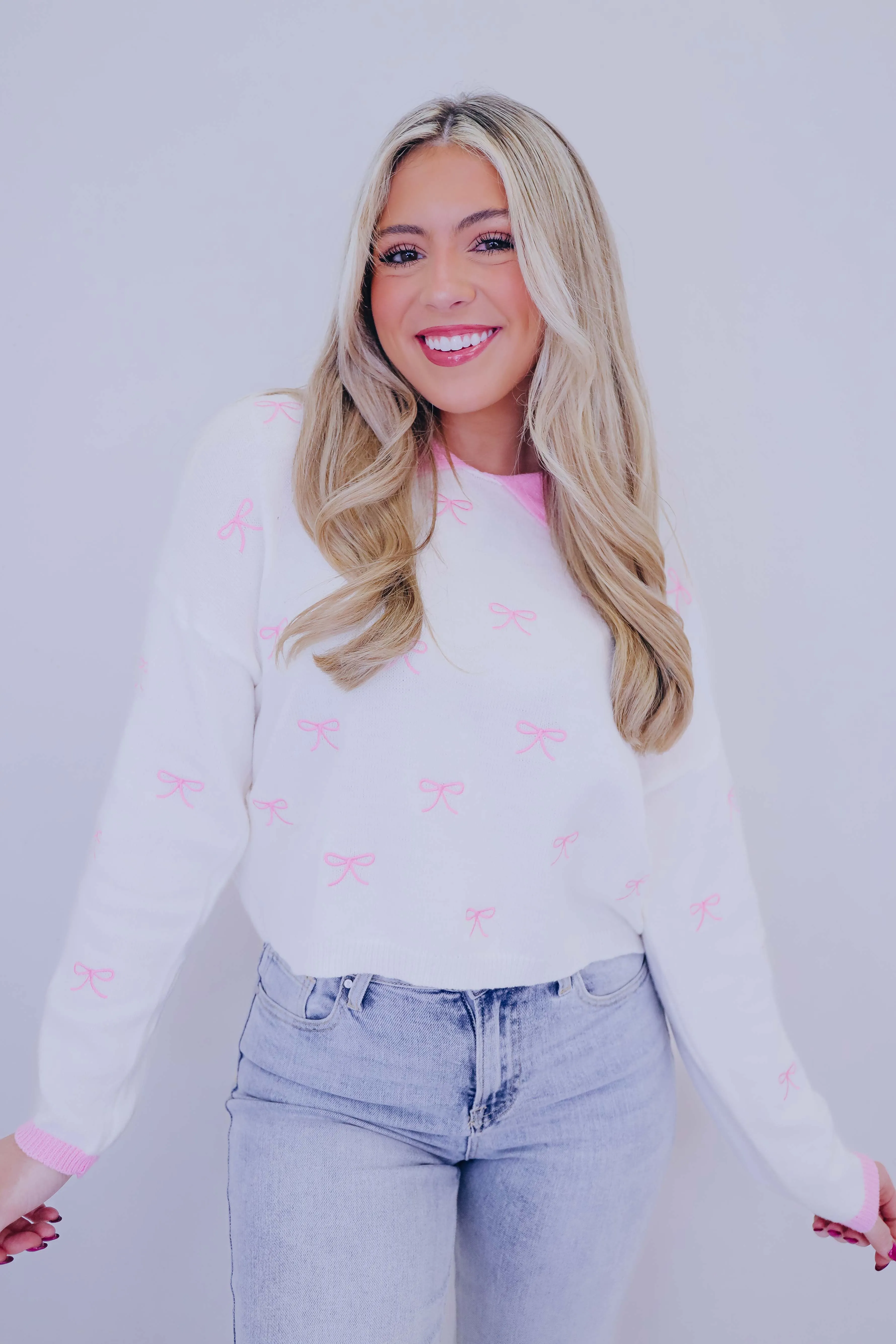 Betsy Bow Cropped Sweater- 2 Colors