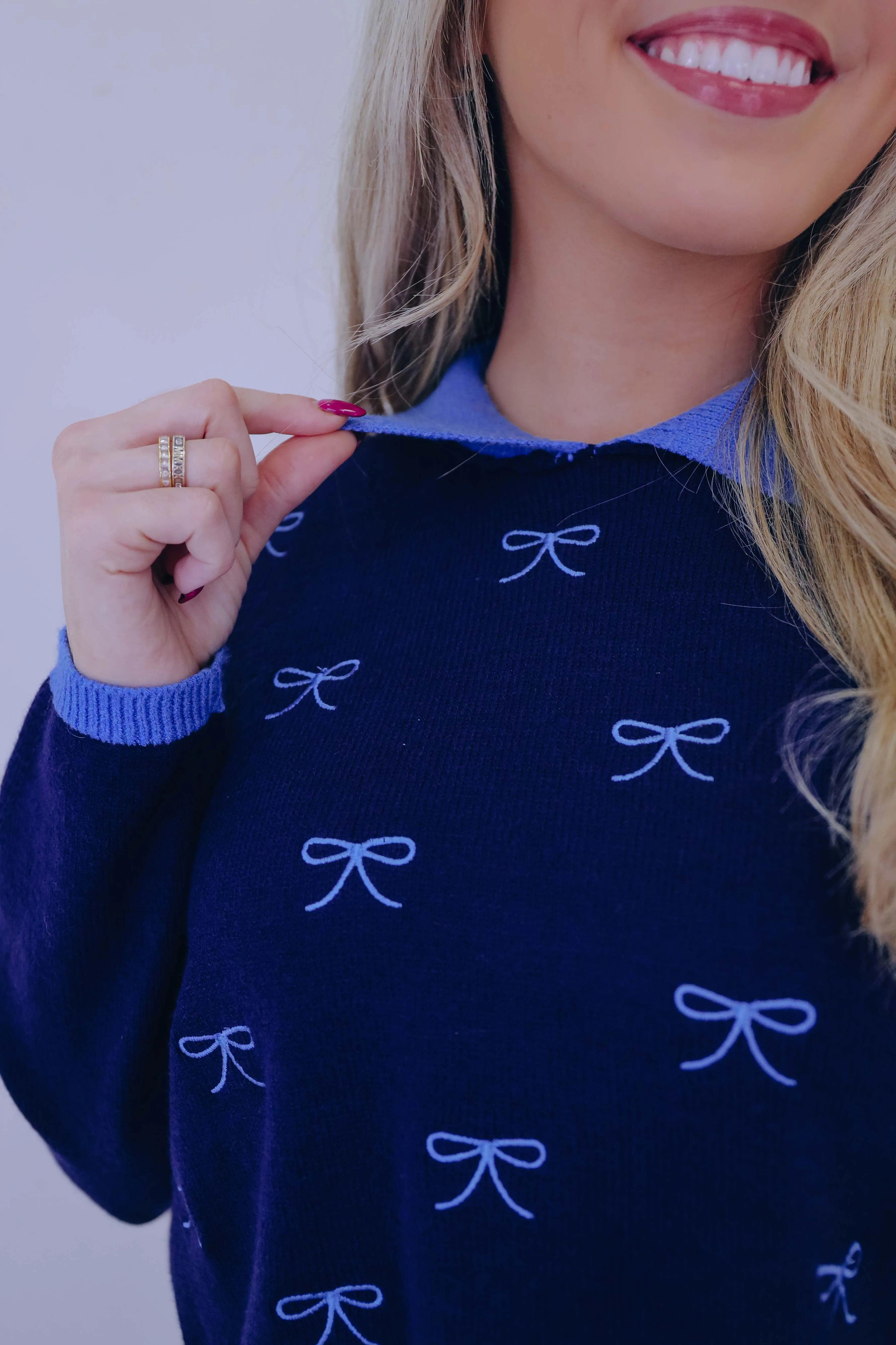 Betsy Bow Cropped Sweater- 2 Colors