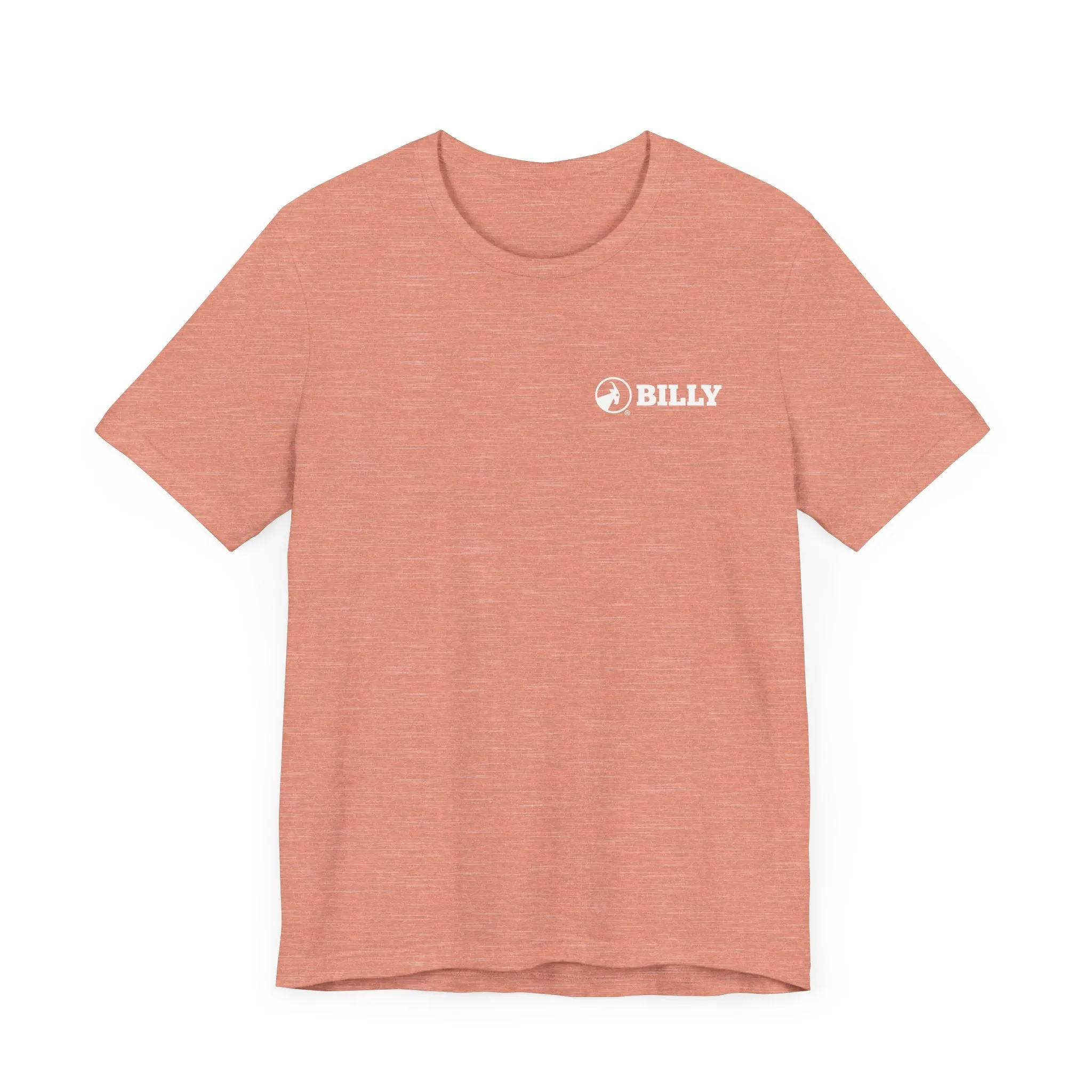 BILLY Adult Unisex Jersey Short Sleeve Tee (White Horizontal Logo - LCP)