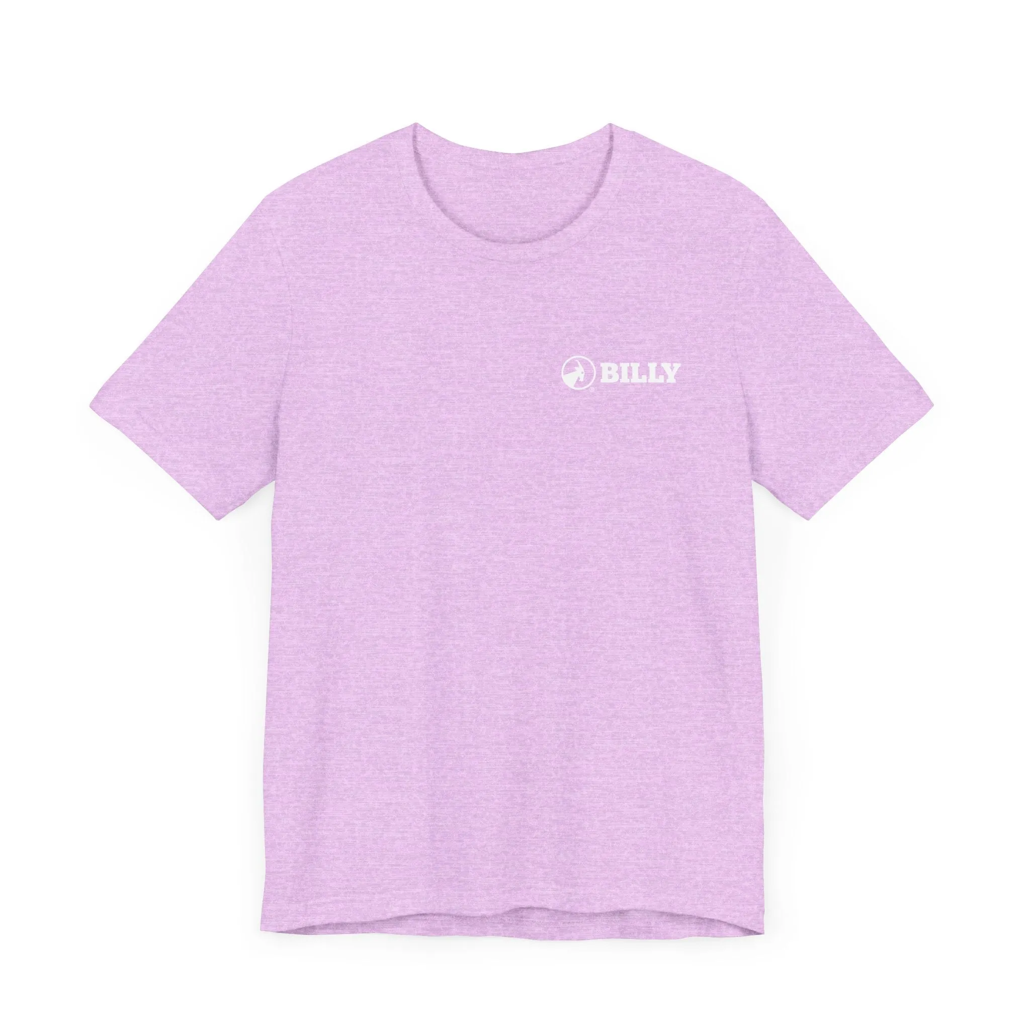 BILLY Adult Unisex Jersey Short Sleeve Tee (White Horizontal Logo - LCP)