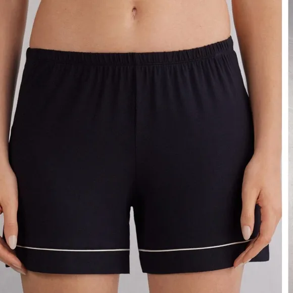 Black Drawstring Sleep Shorts Set of 2