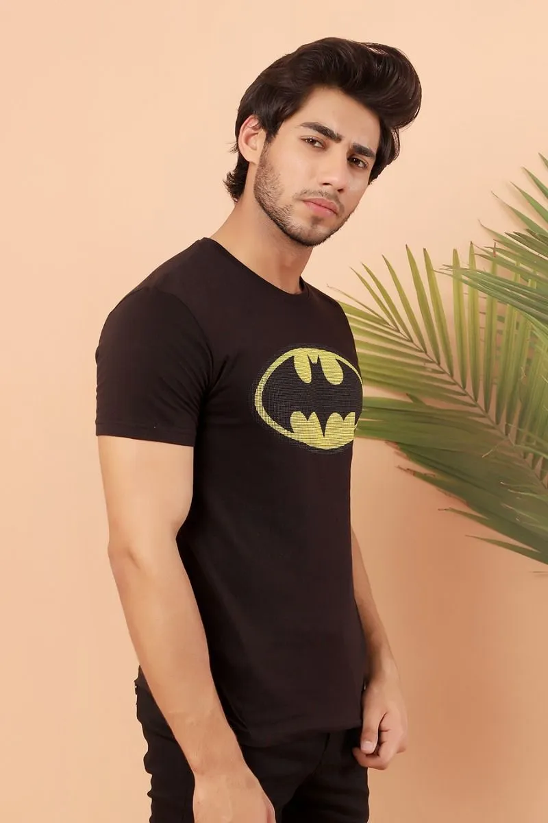 Black T Shirt RN HS