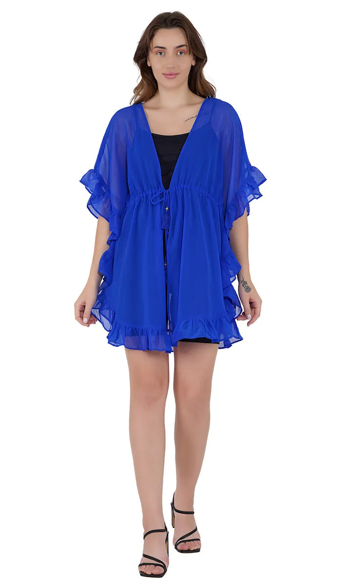 Blue Lagoon Kaftan Style Swimsuit Cover Up Beach Dress