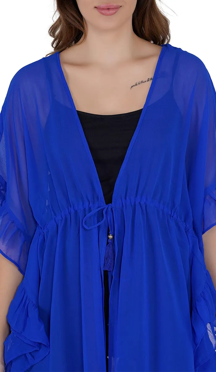 Blue Lagoon Kaftan Style Swimsuit Cover Up Beach Dress