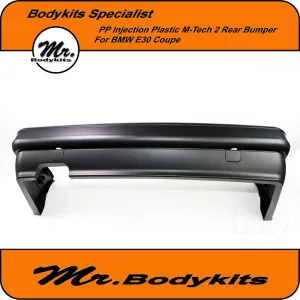 BMW E30 Plastic M-Tech 2 Style Full Rear Bumper - Sedan / Coupe / Convertible