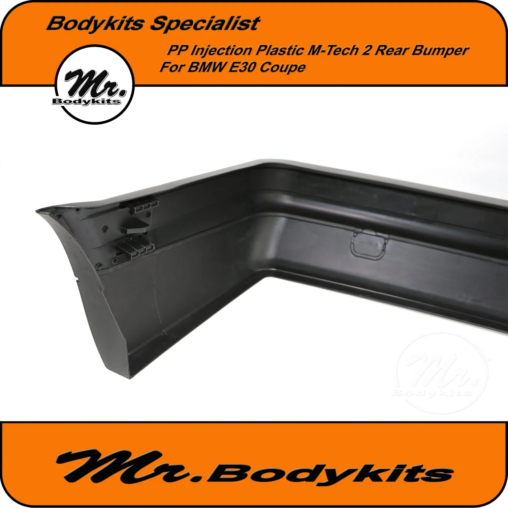 BMW E30 Plastic M-Tech 2 Style Full Rear Bumper - Sedan / Coupe / Convertible