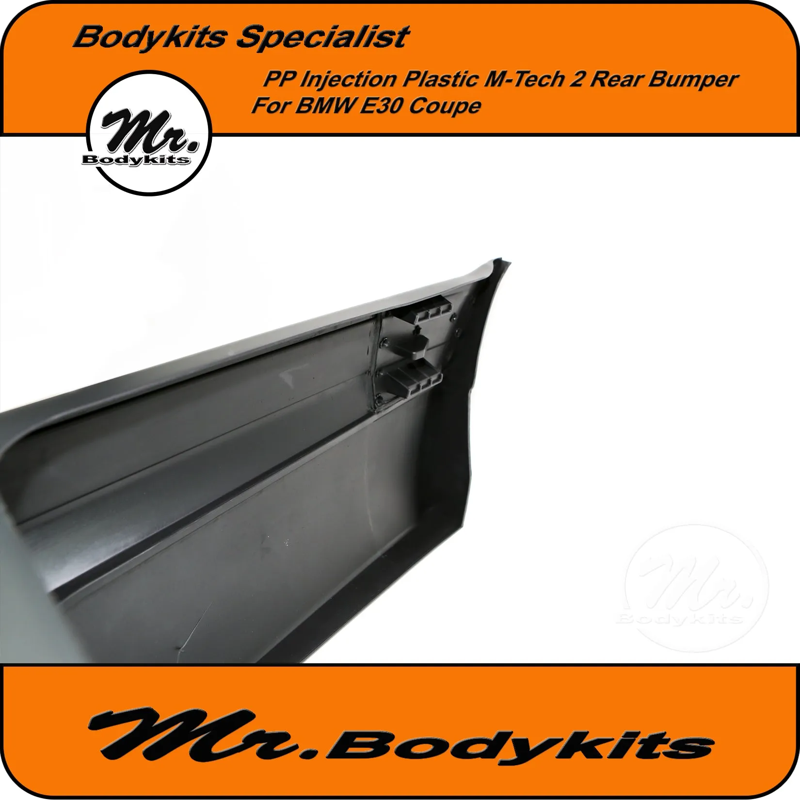 BMW E30 Plastic M-Tech 2 Style Full Rear Bumper - Sedan / Coupe / Convertible