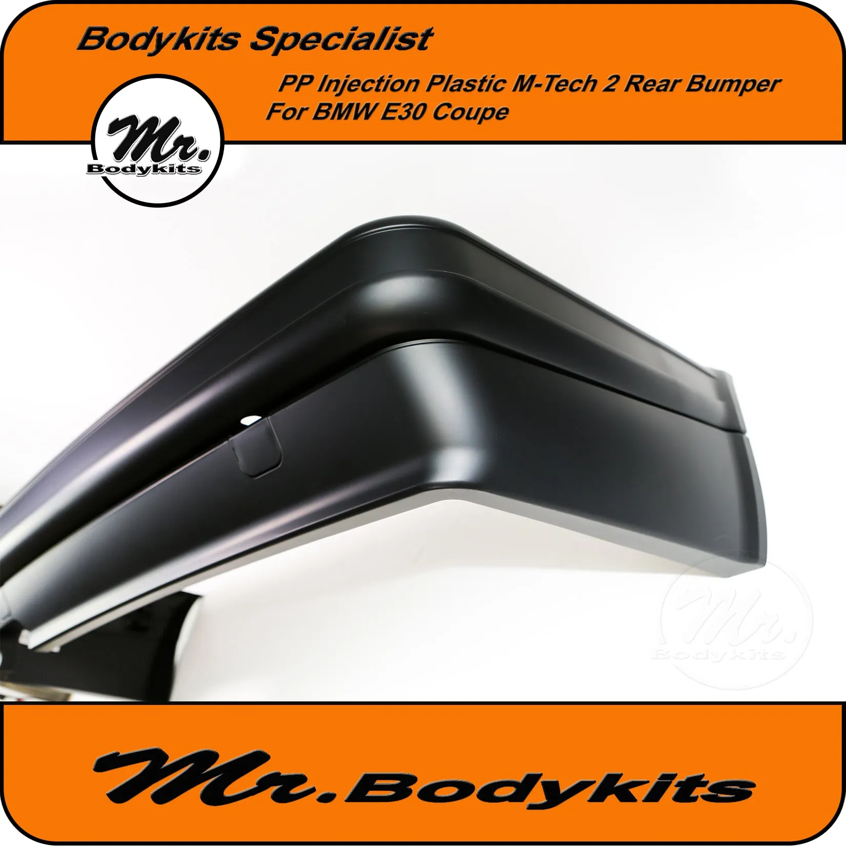 BMW E30 Plastic M-Tech 2 Style Full Rear Bumper - Sedan / Coupe / Convertible