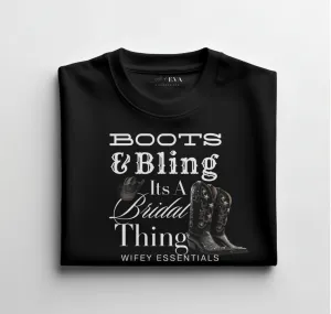 Boots & Bling Tee - Black