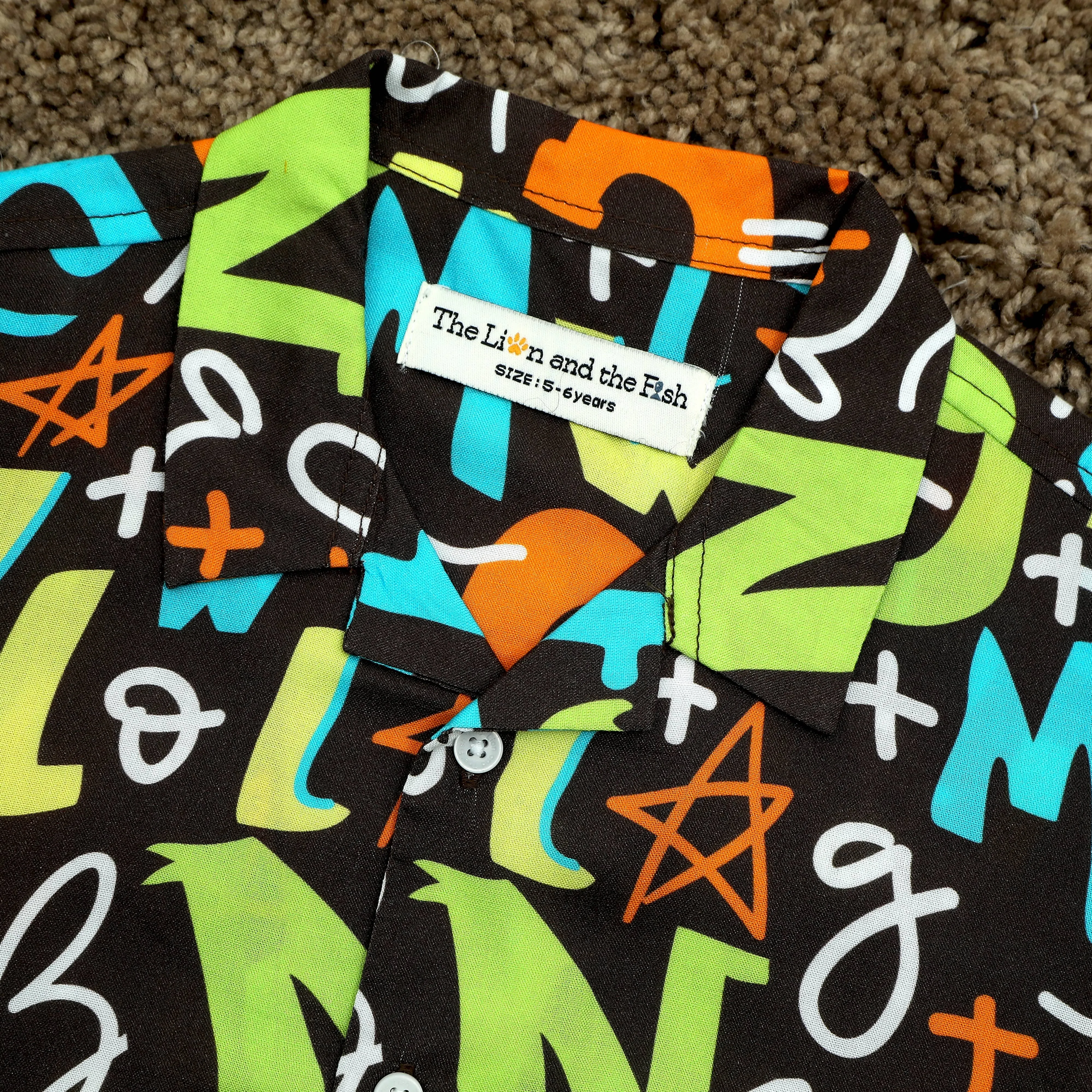Boys Abstract Print Shirt Candy