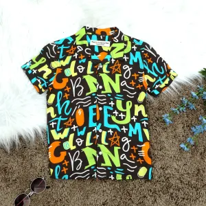 Boys Abstract Print Shirt Candy