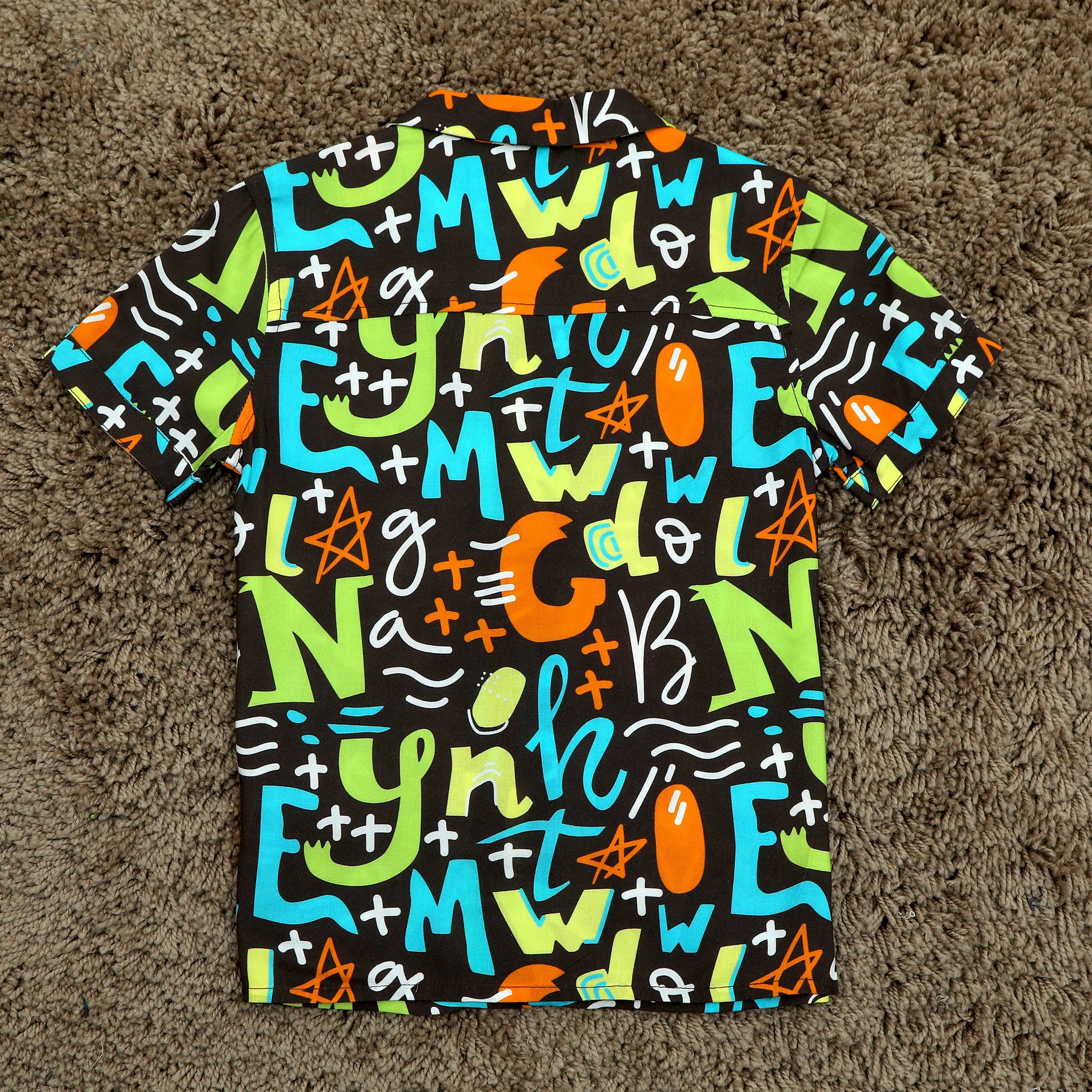 Boys Abstract Print Shirt Candy
